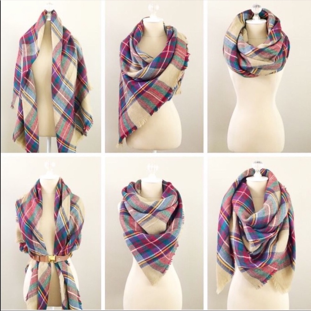 Plaid Multicolor Women's Scarf
